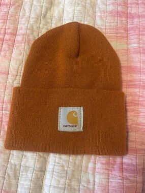 Carhartt Cuffed Knit Beanie in Burnt Orange